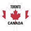 Maple Leaf Toronto Canada Vinyl Sticker