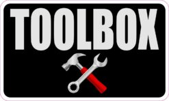 Toolbox Vinyl Sticker