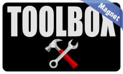 Alternative view of StickerTalk Toolbox Magnet, 5 inches x 3 inches