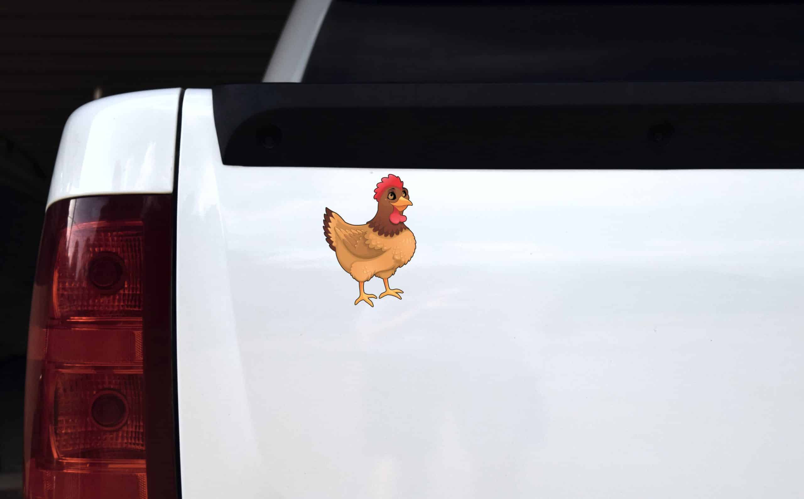 StickerTalk Right Facing Chicken Vinyl Sticker, 3.5 inches x 5 inches - Image 4