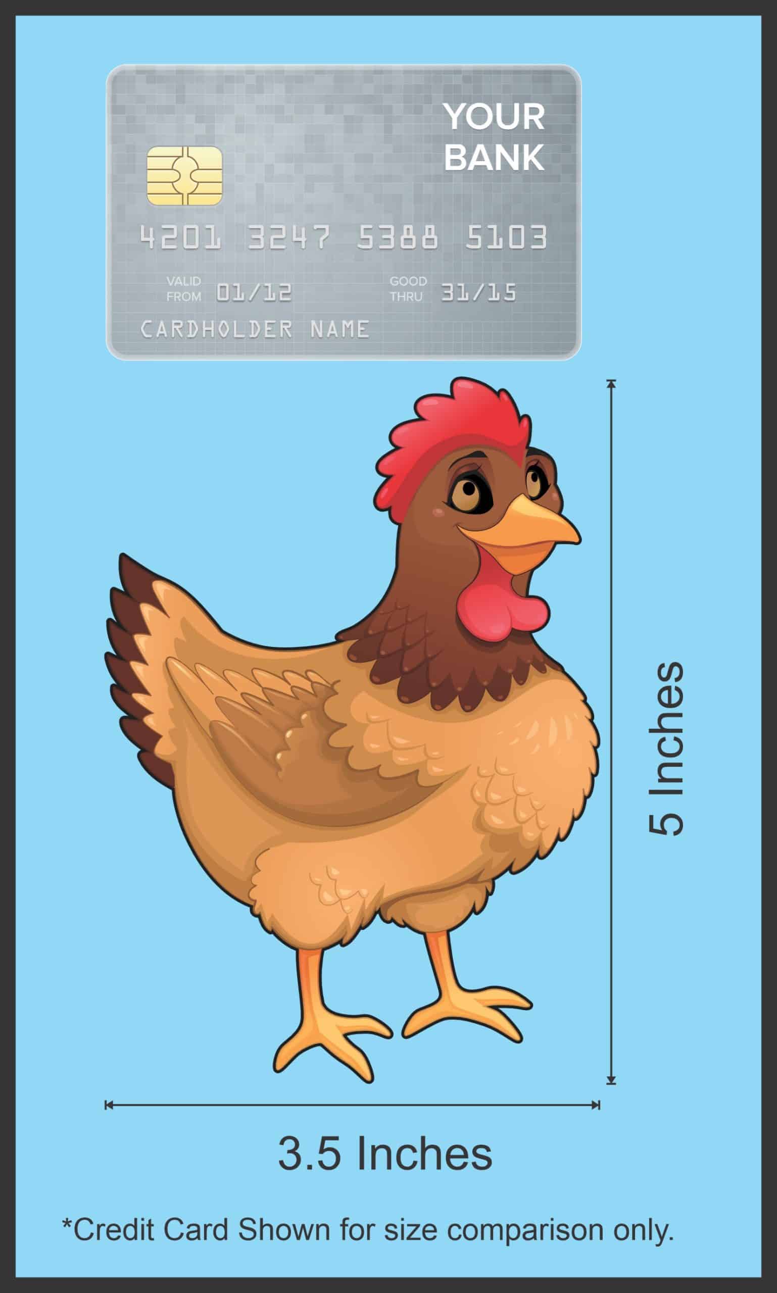 StickerTalk Right Facing Chicken Vinyl Sticker, 3.5 inches x 5 inches - Image 5