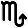 Scorpio Symbol Vinyl Sticker