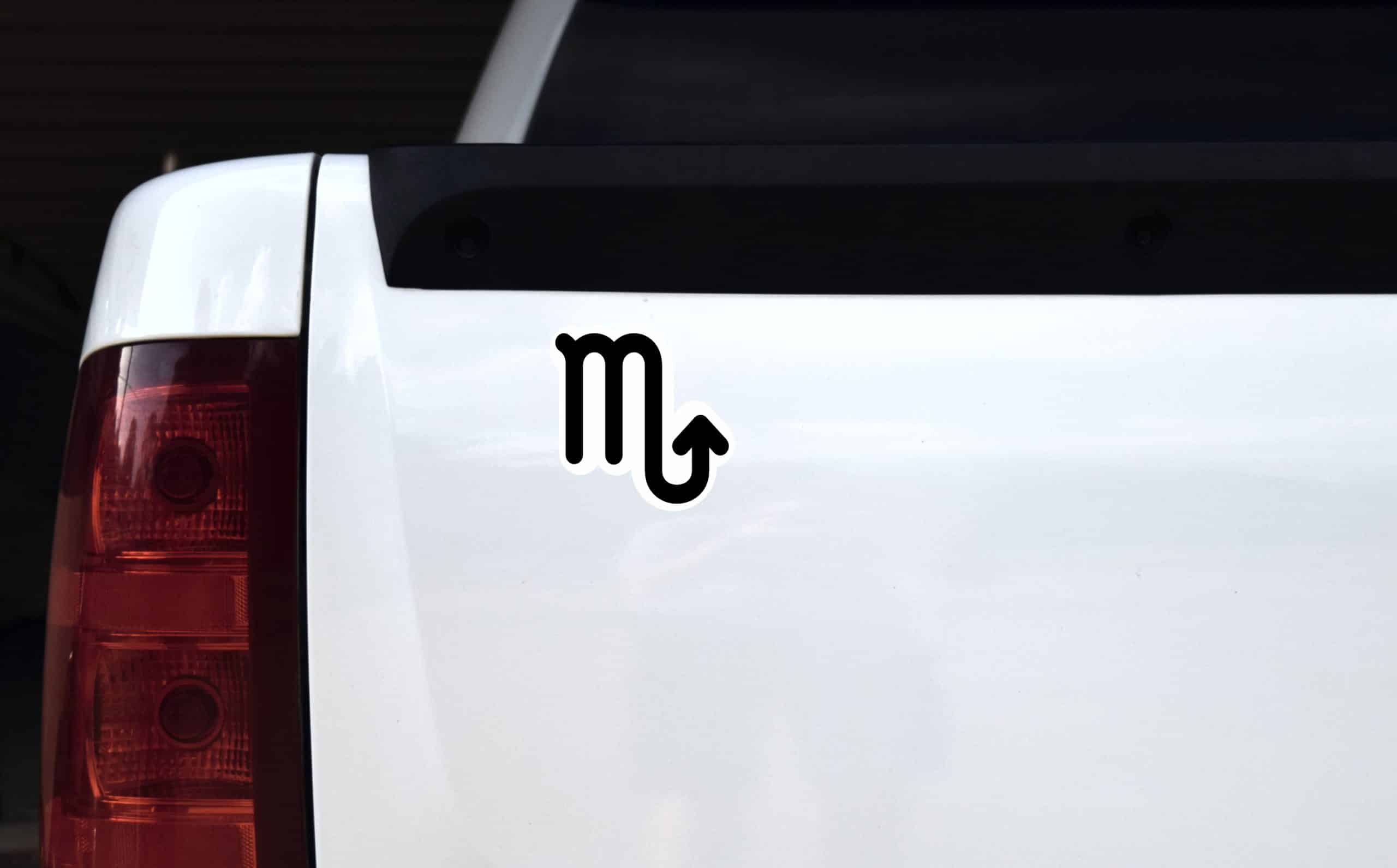 StickerTalk Scorpio Symbol Vinyl Sticker, 4 inches x 4 inches - Image 5