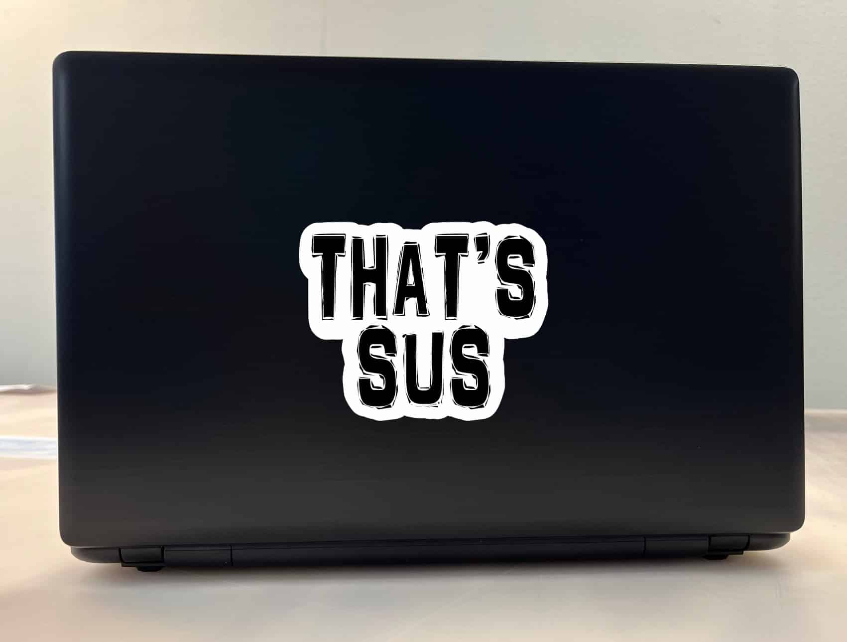 StickerTalk Thats Sus Vinyl Sticker, 5 inches x 4 inches - Image 4