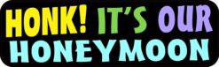 Honk Its Our Honeymoon Vinyl Sticker