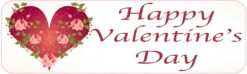 Happy Valentines Day Vinyl Sticker