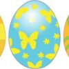 Festive Easter Eggs Vinyl Stickers