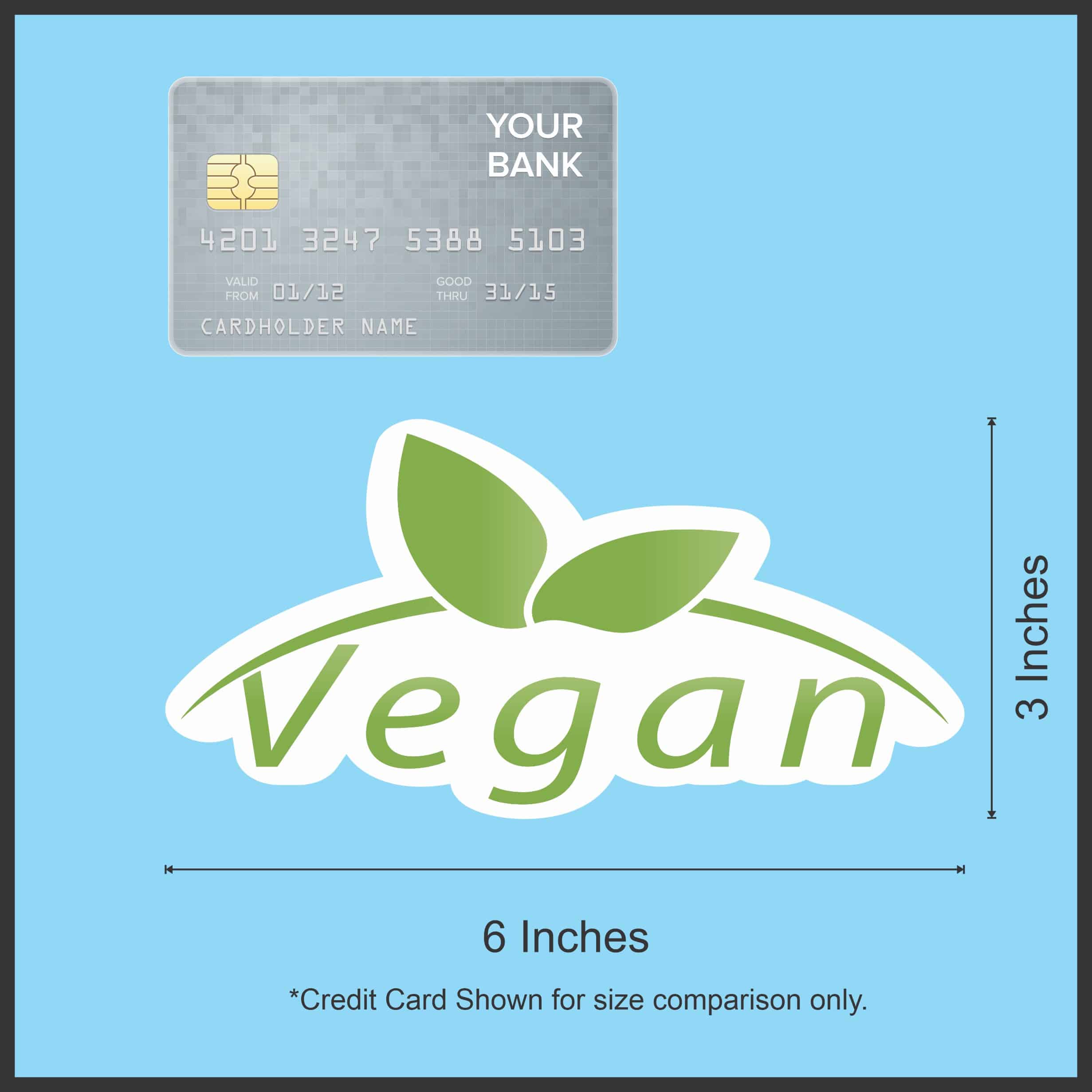 StickerTalk Vegan Vinyl Sticker, 6 inches x 3 inches - Image 5