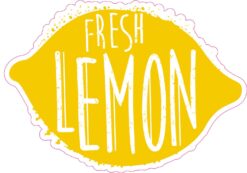 Fresh Lemon Vinyl Sticker