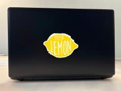 Alternative view of StickerTalk Fresh Lemon Vinyl Sticker, 5 inches x 3.5 inches