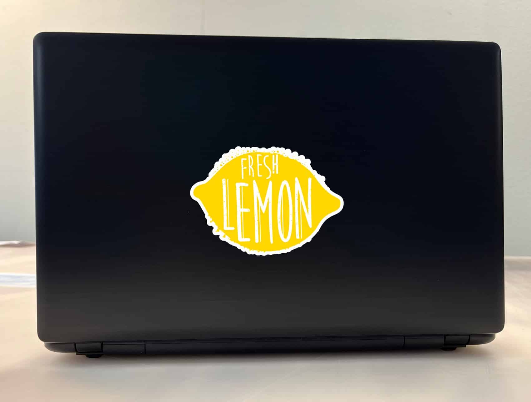 StickerTalk Fresh Lemon Vinyl Sticker, 5 inches x 3.5 inches - Image 2