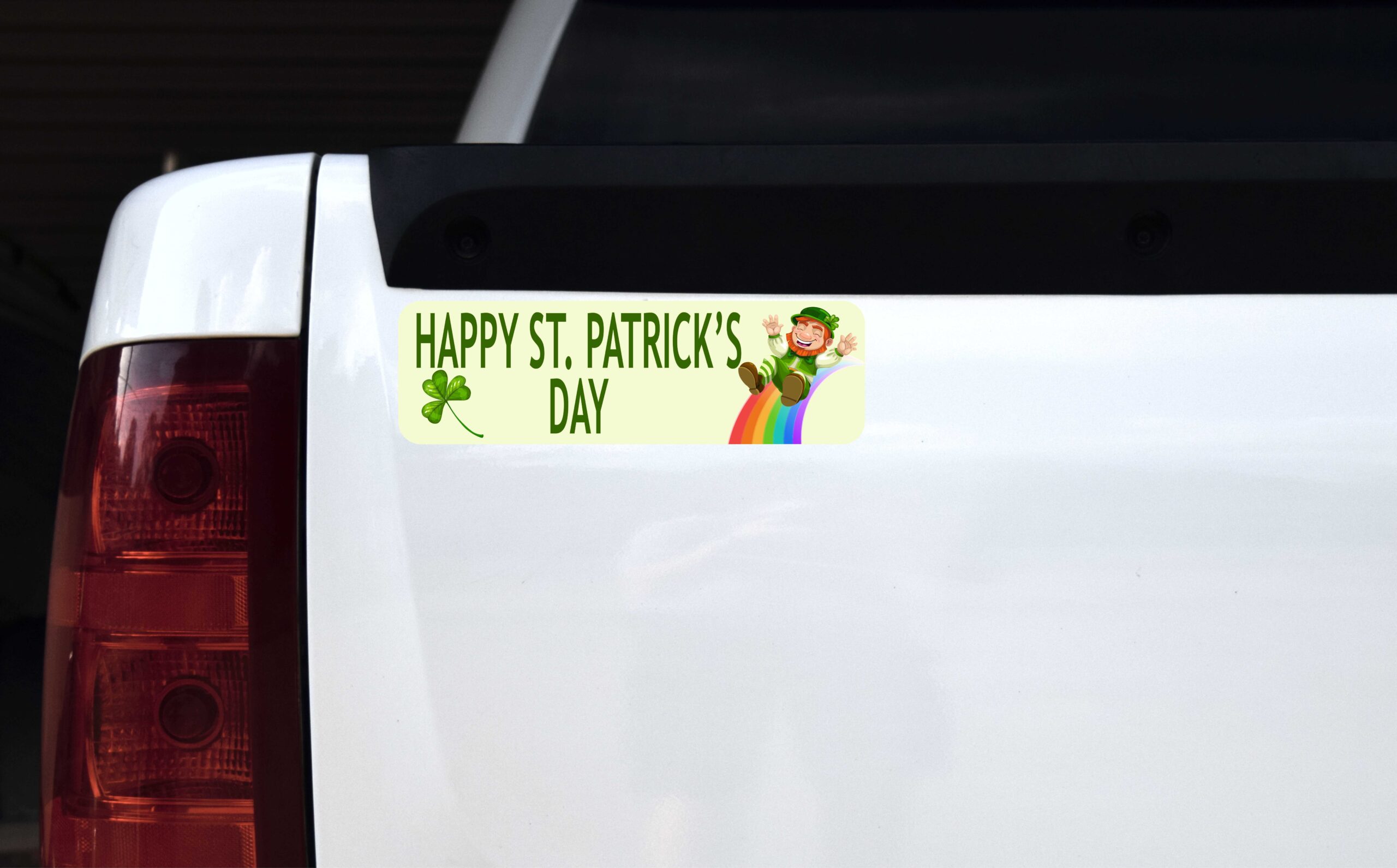 Rainbow Happy St. Patricks Day Magnet
