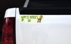Rainbow Happy St. Patricks Day Vinyl Sticker