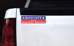 Boycott Biased Media Vinyl Sticker