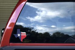 Buna Texas Flag Vinyl Sticker