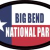 Oval Big Bend National Park Vinyl Sticker