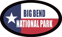 Oval Big Bend National Park Vinyl Sticker