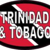 Oval Trinidad and Tobago Vinyl Sticker