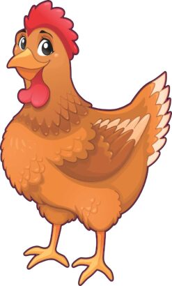 Buff Orpington Chicken Vinyl Sticker