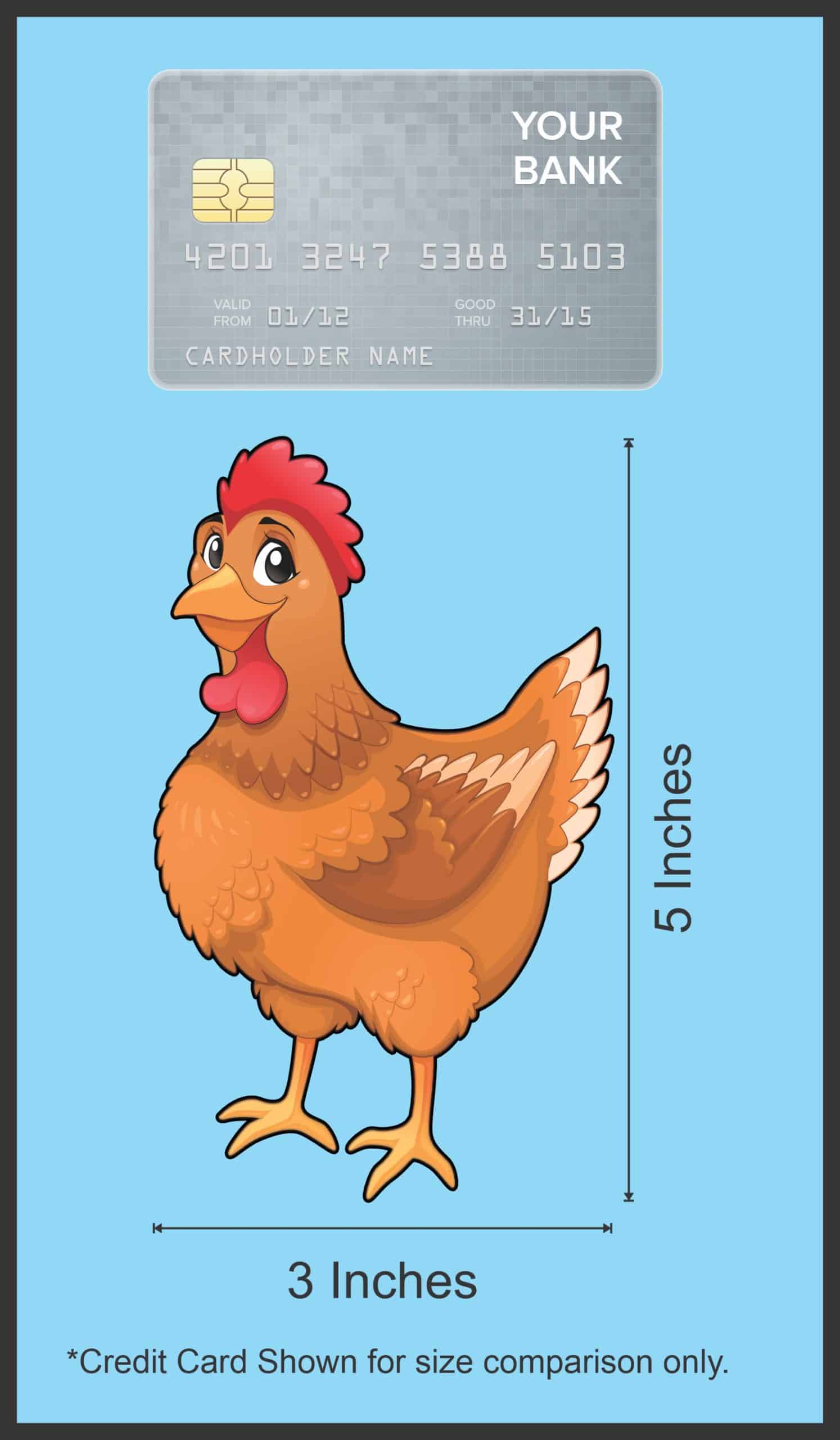 StickerTalk Buff Orpington Chicken Vinyl Sticker, 3 inches x 5 inches - Image 6