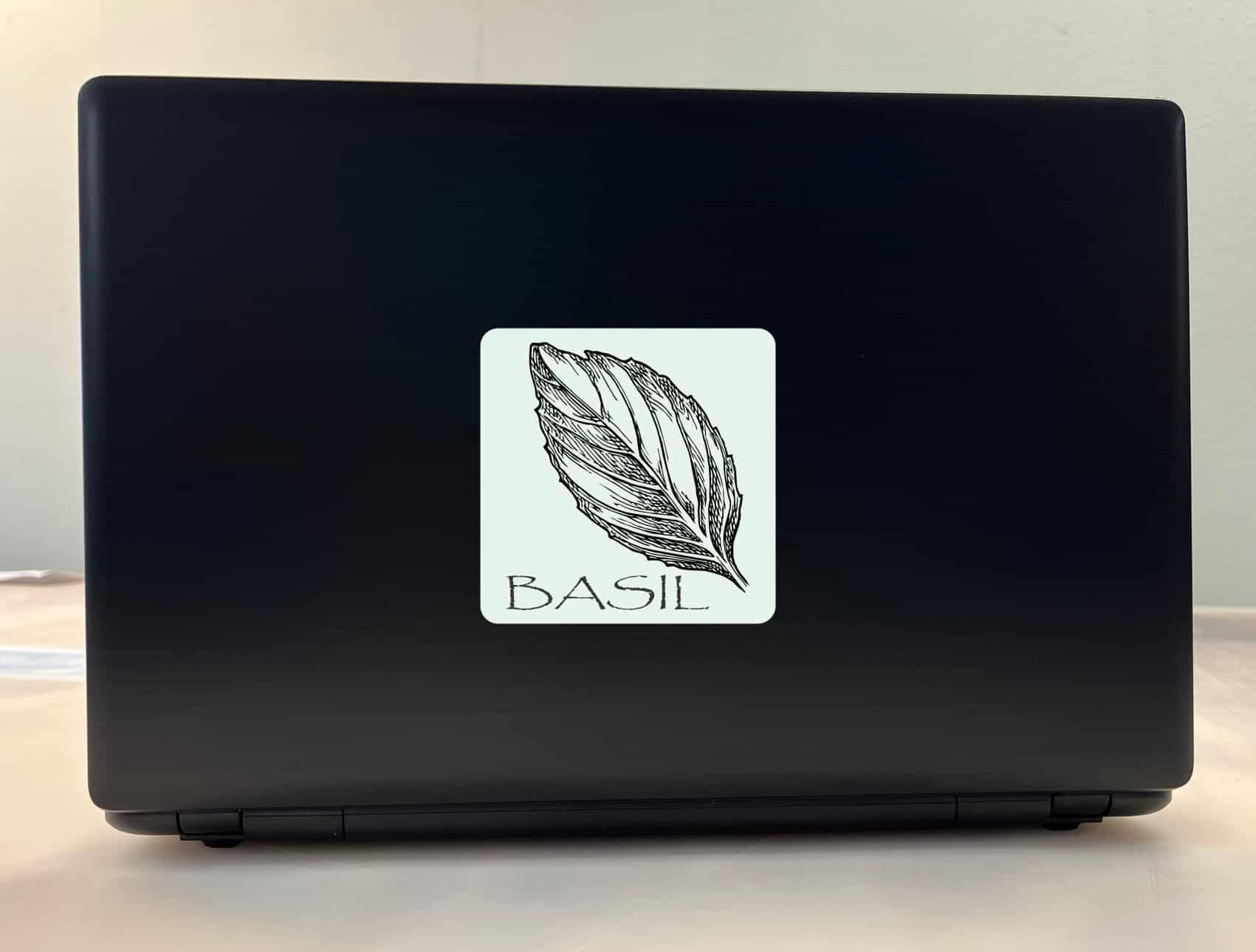 StickerTalk Basil Vinyl Sticker, 4 inches x 4 inches - Image 3