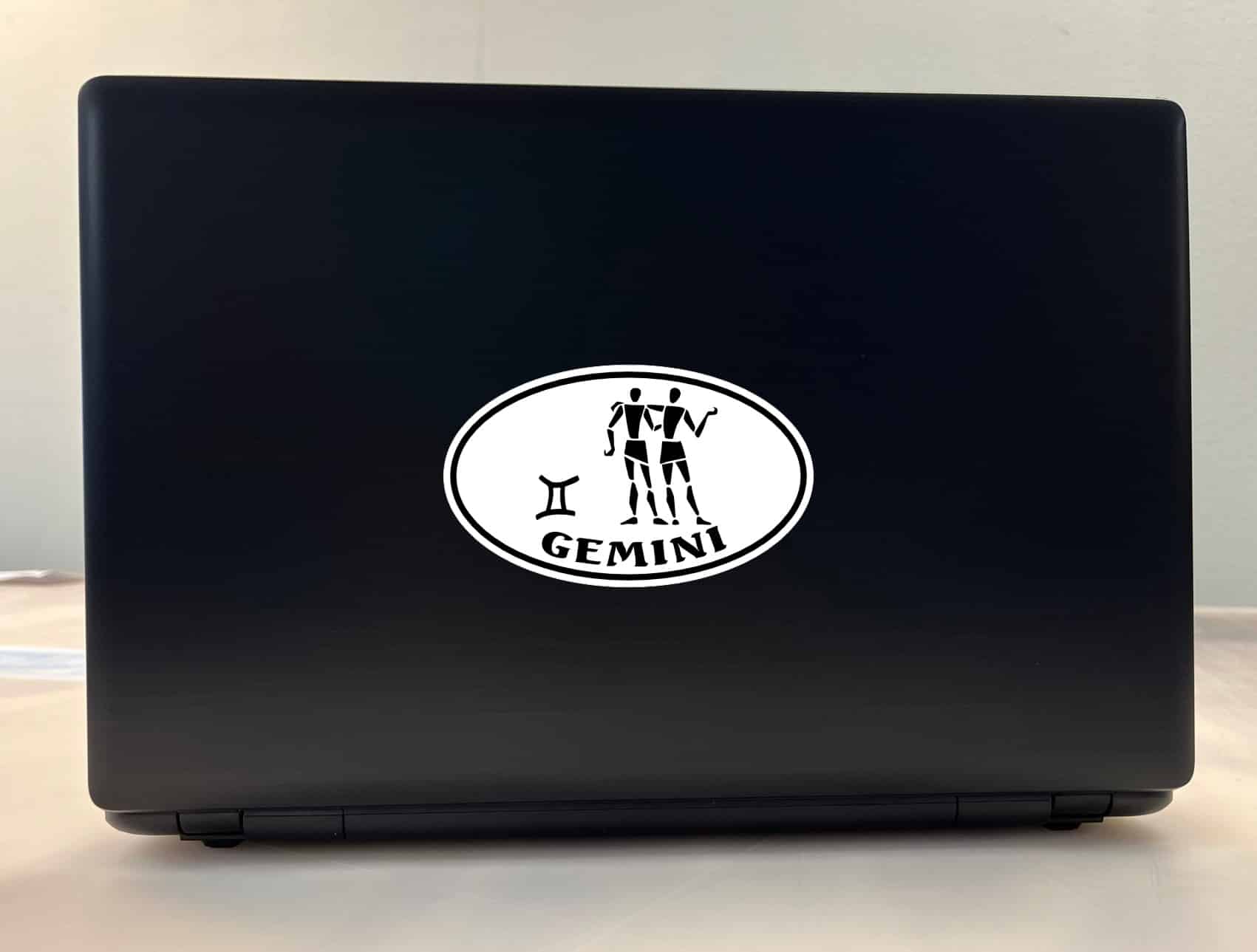 StickerTalk Oval Gemini Vinyl Sticker, 5 inches x 3 inches - Image 3