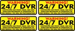 You Will Be Photographed 24/7 DVR Recording Vinyl Stickers