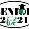 Face Mask Green Bear Senior 2021 Vinyl Sticker