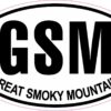 Oval Great Smoky Mountains Vinyl Sticker