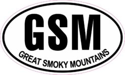 Oval Great Smoky Mountains Vinyl Sticker