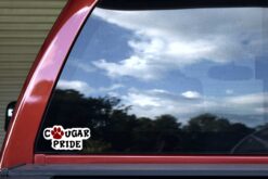 Maroon Cougar Pride Vinyl Sticker