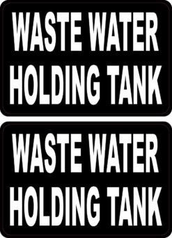 Waste Water Holding Tank Vinyl Stickers