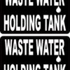 Droplet Waste Water Holding Tank Vinyl Stickers