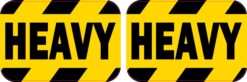 Caution Stripes Heavy Vinyl Stickers