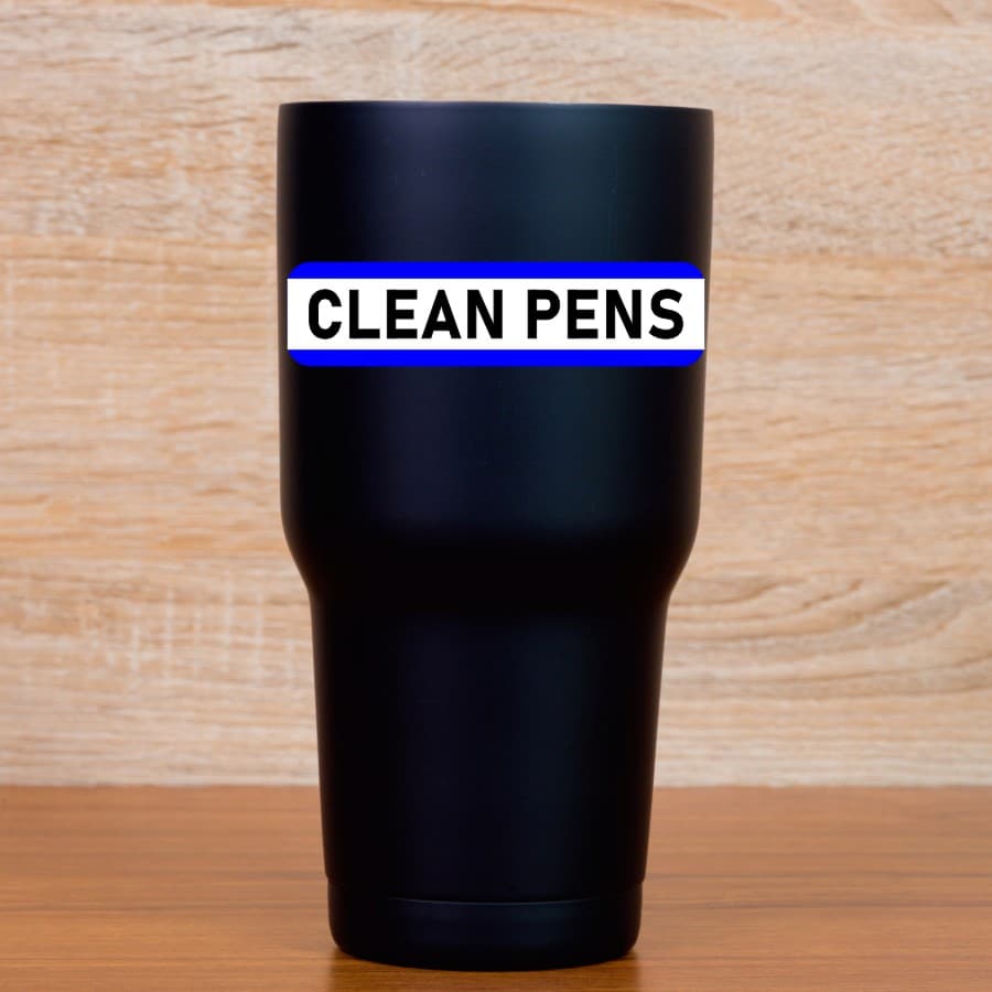StickerTalk Clean Dirty Pens Vinyl Stickers, 1 sheet of 2 stickers, 4 inches x 1 inch each - Image 4