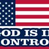 American Flag God Is in Control Magnet