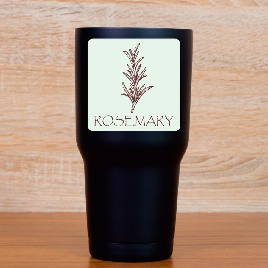 StickerTalk Rosemary Vinyl Sticker, 3 inches x 3 inches - Image 4