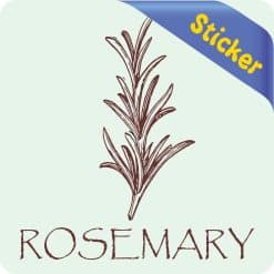 Alternative view of StickerTalk Rosemary Vinyl Sticker, 3 inches x 3 inches