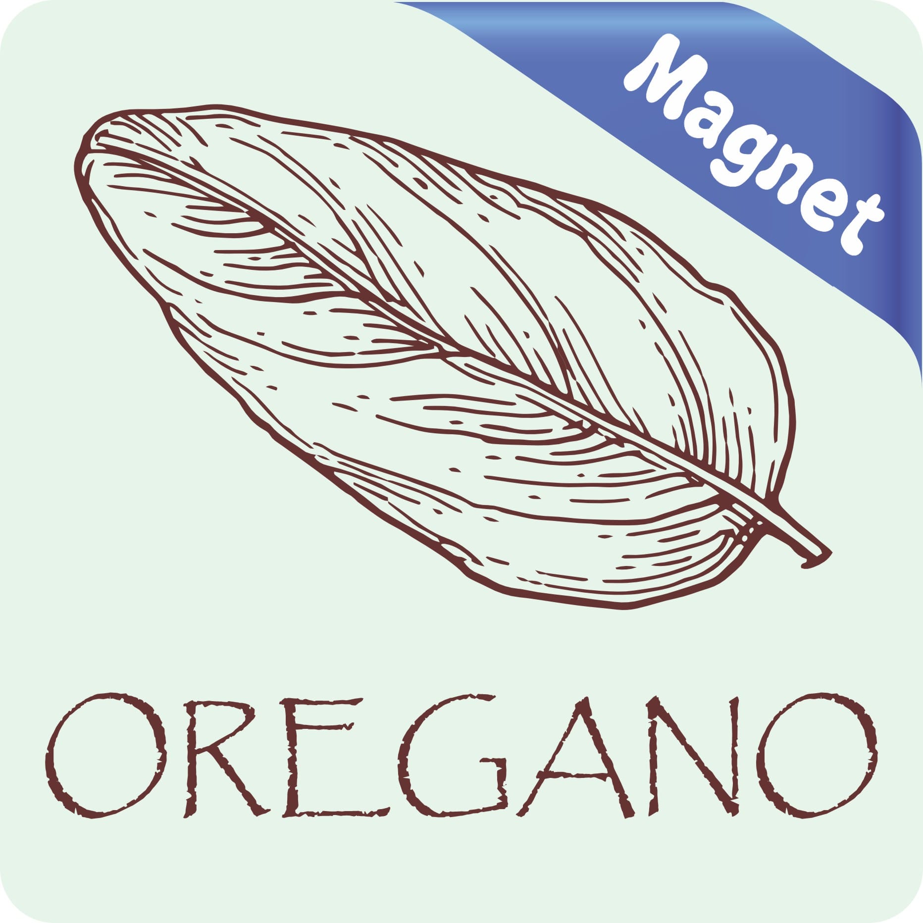 StickerTalk Oregano Magnet, 3 inches x 3 inches - Image 2