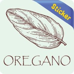 Alternative view of StickerTalk Oregano Vinyl Sticker, 3 inches x 3 inches