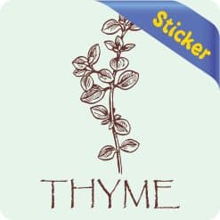 Alternative view of StickerTalk Thyme Vinyl Sticker, 3 inches x 3 inches