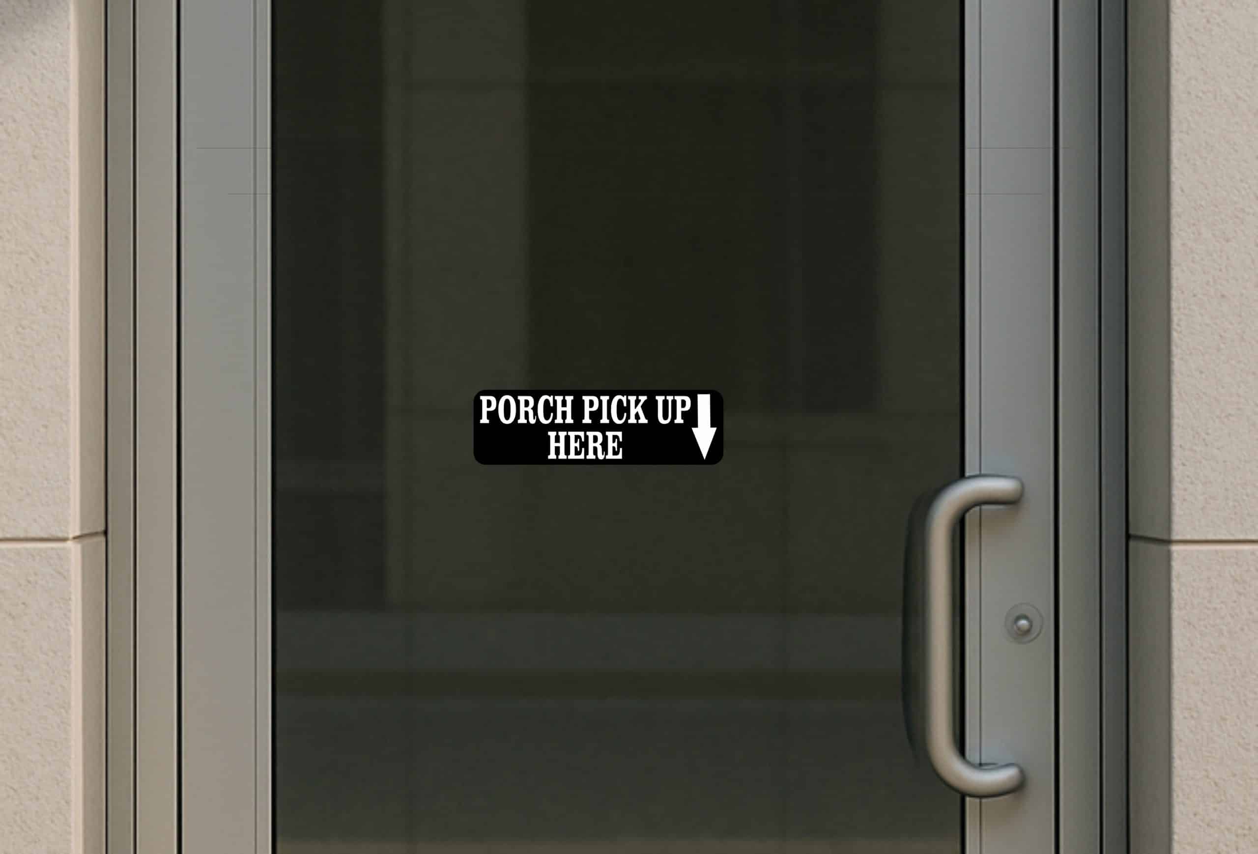 StickerTalk Porch Pick Up Here Vinyl Sticker, 10 inches x 3 inches - Image 4