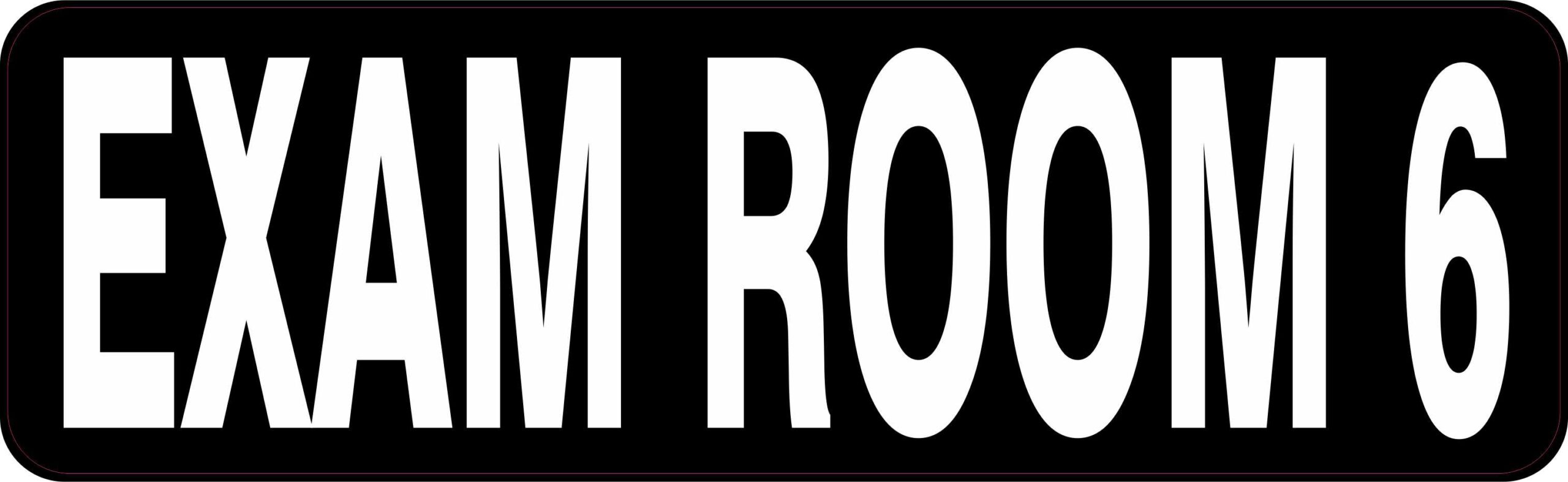 Exam Room 6 Vinyl Sticker