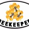 Oval Beekeeper Vinyl Sticker