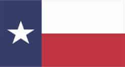 StickerTalk Texas Flag Vinyl Sticker, 5 inches x 2.7 inches
