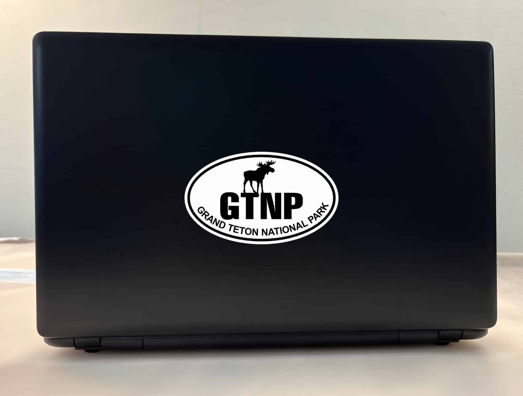 StickerTalk Moose Oval Grand Teton National Park Vinyl Sticker, 5 inches x 3 inches - Image 4