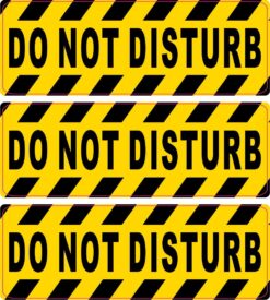 Do Not Disturb Vinyl Stickers