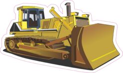 Bulldozer Vinyl Sticker