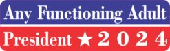 Any Functioning Adult President 2024 Magnet