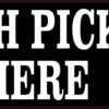 Porch Pick Up Here Vinyl Sticker
